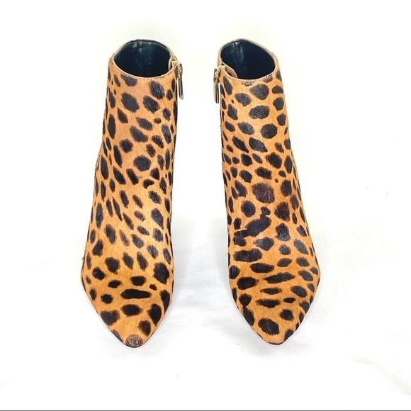 Vince Camuto Thelmin Leopard Print Calf-Hair Booties - Picture 6 of 12